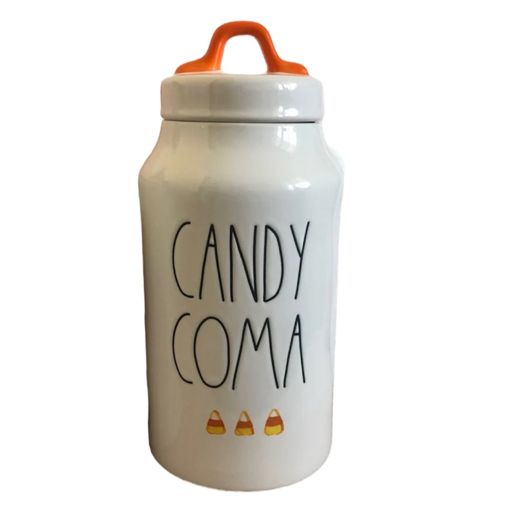 Rae Dunn White Candy Coma Jar